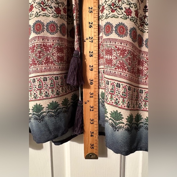 ANTHROPOLOGIE Floreat 2P PETITE Peasant Dress Crochet Block 3/4 Sleeve BOHO CHIC - Picture 11 of 16